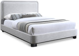 Nolita Bed - Luxurious Linen Textured Fabric Design with Solid Wood Base for a Stylish Bedroom Upgrade