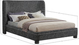 Penny Full Bed - Luxurious Upholstered Bed with Curved Headboard for Elegant Bedroom Decor Upgrade