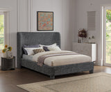 Penny King Bed - Elegant Upholstered Design with Curved Headboard for Luxurious Bedroom Makeover