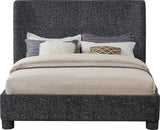 Penny King Bed - Elegant Upholstered Design with Curved Headboard for Luxurious Bedroom Makeover