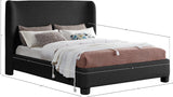 Penny Full Bed - Luxurious Upholstered Bed with Curved Headboard for Elegant Bedroom Decor Upgrade