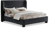 Penny King Bed - Elegant Upholstered Design with Curved Headboard for Luxurious Bedroom Makeover