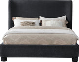 Penny King Bed - Elegant Upholstered Design with Curved Headboard for Luxurious Bedroom Makeover