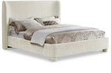 Penny Full Bed - Luxurious Upholstered Bed with Curved Headboard for Elegant Bedroom Decor Upgrade