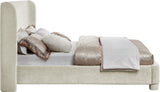 Penny King Bed - Elegant Upholstered Design with Curved Headboard for Luxurious Bedroom Makeover