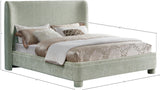 Penny Full Bed - Luxurious Upholstered Bed with Curved Headboard for Elegant Bedroom Decor Upgrade