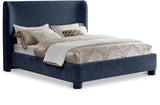 Penny Full Bed - Luxurious Upholstered Bed with Curved Headboard for Elegant Bedroom Decor Upgrade