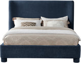 Penny Full Bed - Luxurious Upholstered Bed with Curved Headboard for Elegant Bedroom Decor Upgrade