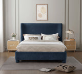 Penny Full Bed - Luxurious Upholstered Bed with Curved Headboard for Elegant Bedroom Decor Upgrade