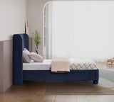 Penny Twin Bed - Elegant Upholstered Bed with Curved Headboard for Stylish Bedroom Decor Upgrade