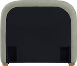 Vaughn Bed – Cozy Chenille Upholstered Platform Bed with Natural Wood Base for Modern Bedrooms