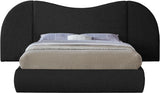 Everest Boucle Fabric Bed: Luxurious Contemporary Design with Removable Panels for Adaptable Comfort