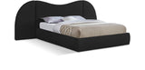 Everest Boucle Fabric Bed: Luxurious Contemporary Design with Removable Panels for Adaptable Comfort
