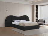 Everest Boucle Fabric Bed: Luxurious Contemporary Design with Removable Panels for Adaptable Comfort