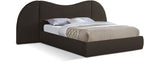 Everest Boucle Fabric Bed: Luxurious Contemporary Design with Removable Panels for Adaptable Comfort