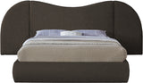 Everest Boucle Fabric Bed: Luxurious Contemporary Design with Removable Panels for Adaptable Comfort