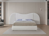 Everest Boucle Fabric Bed: Luxurious Contemporary Design with Removable Panels for Adaptable Comfort