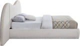 Everest Boucle Fabric Bed: Luxurious Contemporary Design with Removable Panels for Adaptable Comfort