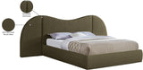 Everest Boucle Fabric Bed: Luxurious Contemporary Design with Removable Panels for Adaptable Comfort