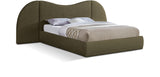 Everest Boucle Fabric Bed: Luxurious Contemporary Design with Removable Panels for Adaptable Comfort