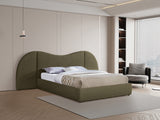 Everest Boucle Fabric Bed: Luxurious Contemporary Design with Removable Panels for Adaptable Comfort