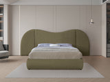 Everest Boucle Fabric Bed: Luxurious Contemporary Design with Removable Panels for Adaptable Comfort