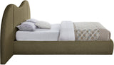 Everest Boucle Fabric Bed: Luxurious Contemporary Design with Removable Panels for Adaptable Comfort