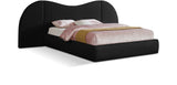 Everest Boucle Fabric Bed: Luxurious Contemporary Design with Removable Panels for Adaptable Comfort