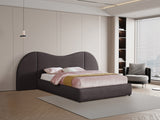 Everest Boucle Fabric Bed: Luxurious Contemporary Design with Removable Panels for Adaptable Comfort
