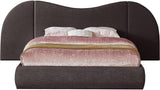 Everest Boucle Fabric Bed: Luxurious Contemporary Design with Removable Panels for Adaptable Comfort