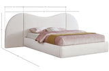 Everest Boucle Fabric Bed: Luxurious Contemporary Design with Removable Panels for Adaptable Comfort