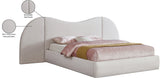 Everest Boucle Fabric Bed: Luxurious Contemporary Design with Removable Panels for Adaptable Comfort