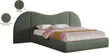 Everest Boucle Fabric Bed: Luxurious Contemporary Design with Removable Panels for Adaptable Comfort