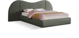 Everest Boucle Fabric Bed: Luxurious Contemporary Design with Removable Panels for Adaptable Comfort
