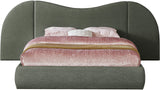 Everest Boucle Fabric Bed: Luxurious Contemporary Design with Removable Panels for Adaptable Comfort