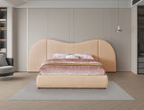 Everest Boucle Fabric Bed: Luxurious Contemporary Design with Removable Panels for Adaptable Comfort