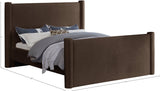 Elias Velvet Queen Bed – Stylish Modern Design with Solid Wood Frame for Ultimate Bedroom Elegance