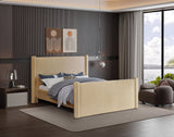 Elias Velvet Queen Bed – Stylish Modern Design with Solid Wood Frame for Ultimate Bedroom Elegance