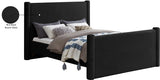 Elias Velvet King Bed – Elegant Contemporary Design with Solid Wood Frame for Modern Bedrooms Decor