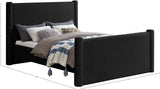 Elias Velvet King Bed – Elegant Contemporary Design with Solid Wood Frame for Modern Bedrooms Decor