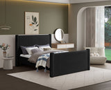 Elias Velvet Queen Bed – Stylish Modern Design with Solid Wood Frame for Ultimate Bedroom Elegance