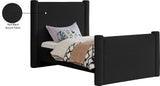 Elias Velvet Twin Bed - Elegant Minimalist Design with Solid Wood Frame for Contemporary Bedrooms