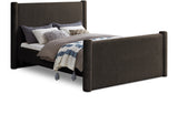 Elias Velvet King Bed – Elegant Contemporary Design with Solid Wood Frame for Modern Bedrooms Decor