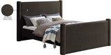 Elias Velvet Queen Bed – Stylish Modern Design with Solid Wood Frame for Ultimate Bedroom Elegance