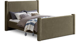 Elias Velvet Queen Bed – Stylish Modern Design with Solid Wood Frame for Ultimate Bedroom Elegance