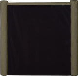 Elias Velvet Twin Bed - Elegant Minimalist Design with Solid Wood Frame for Contemporary Bedrooms