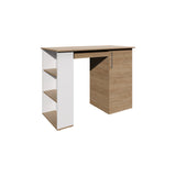 Allen 47" Wide Kitchen Island with One Cabinet and Five Shelves, Multifunctional Bar Table and Dining Prep Station, Spacious Countertop Storage Solution for Modern Kitchens, Small Spaces, and Versatile Home Use