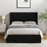 Mavis Upholstered Queen Bed BLACK