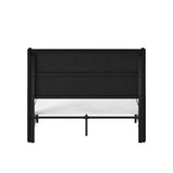 Mavis Upholstered Queen Bed BLACK