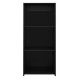TUHOME Note 47" Tall Modern Ladder Bookcase with Three Open Tier Shelves, Slanted Vertical Design, Space-Saving Freestanding Organizer for Living Room, Bedroom or Home Office Storage, Contemporary Display and Organization Solution